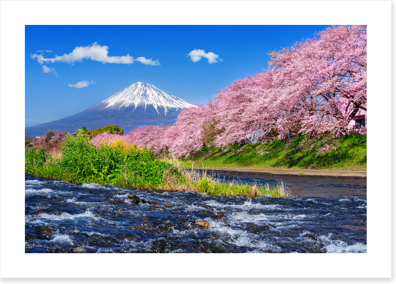 Flowing to Mt Fuji