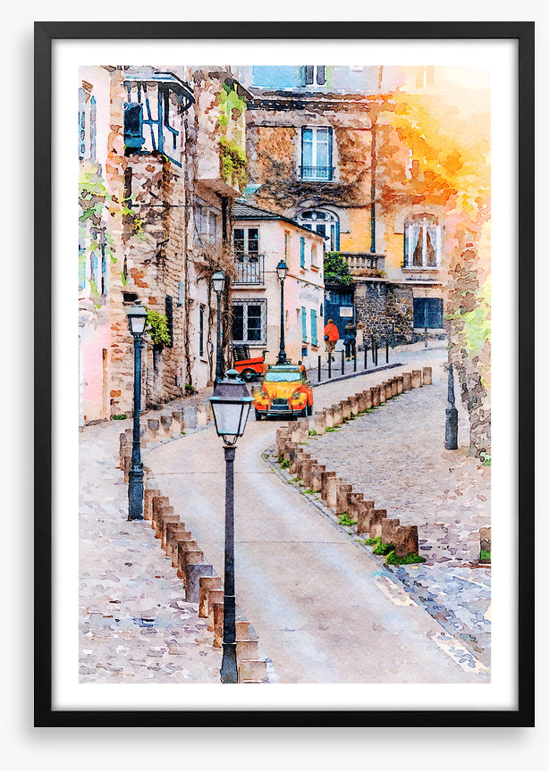Montmartre street sunlight