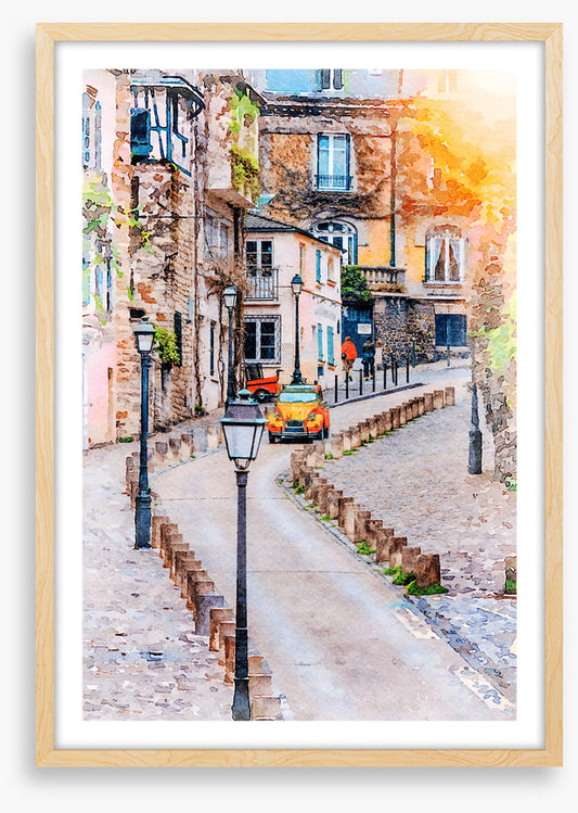Montmartre street sunlight