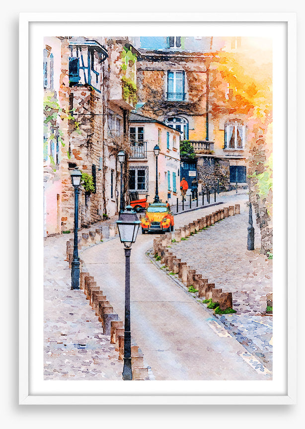 Montmartre street sunlight