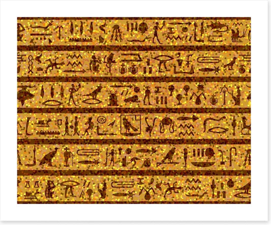 Golden hieroglyphics