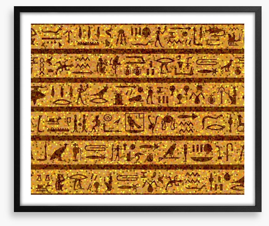 Golden hieroglyphics