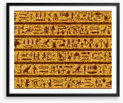 Golden hieroglyphics