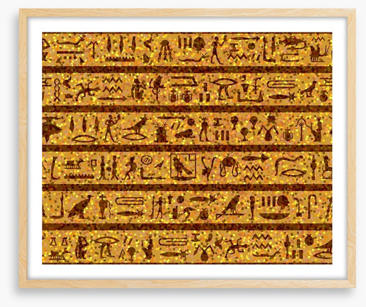 Golden hieroglyphics