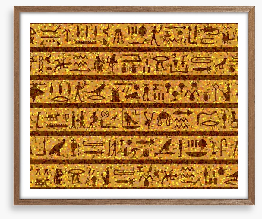 Golden hieroglyphics