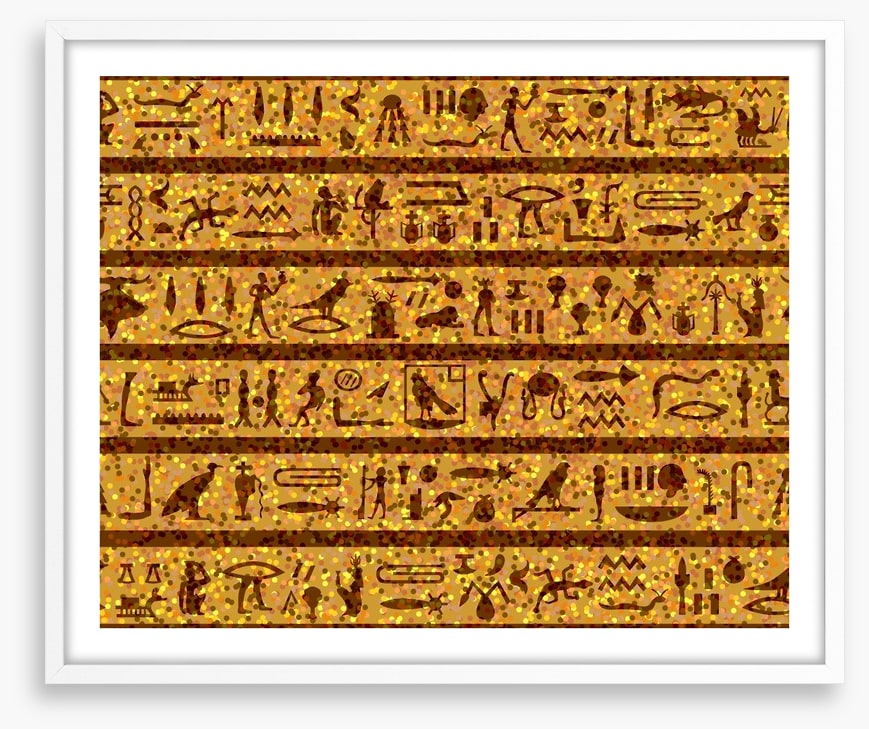 Golden hieroglyphics