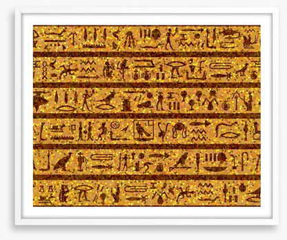 Golden hieroglyphics