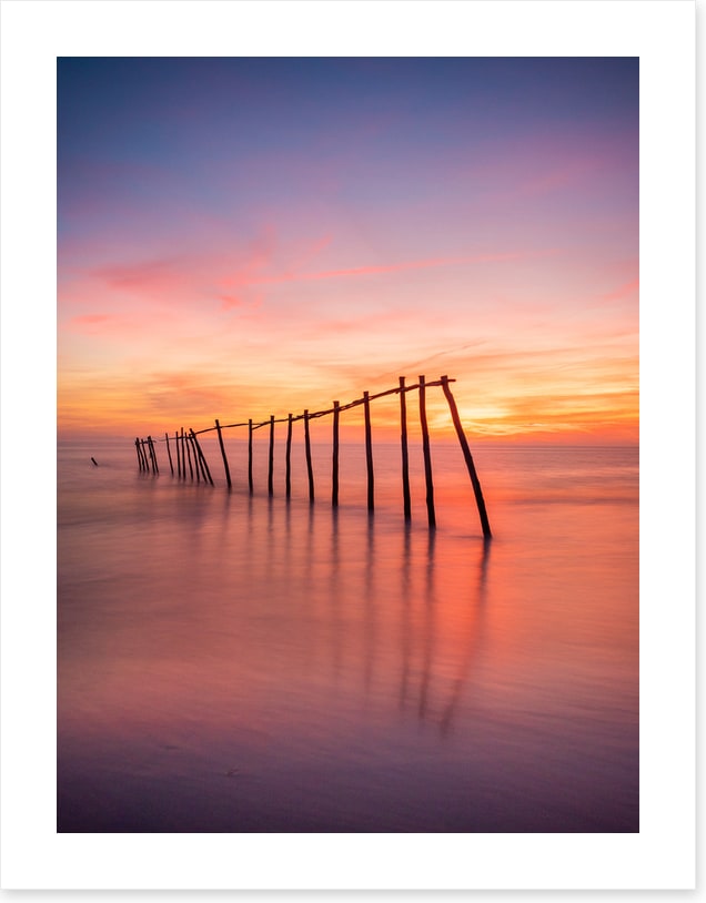 As the sun sets