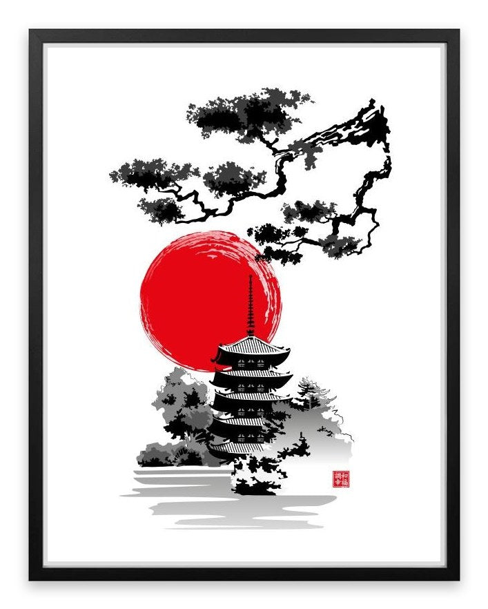 Rising sun pagoda