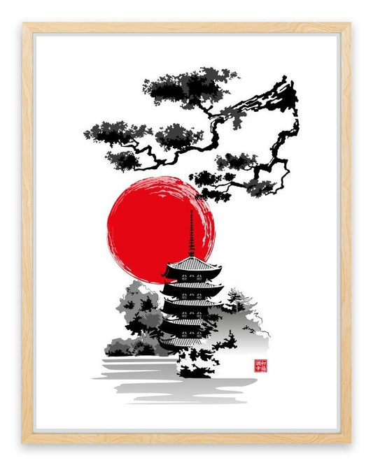 Rising sun pagoda