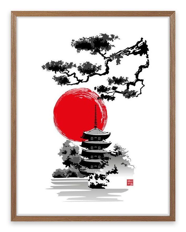 Rising sun pagoda
