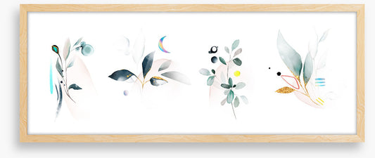 Lovely leaves panoramic