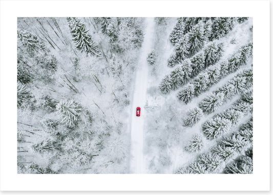 One red car