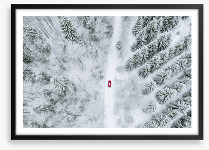 One red car