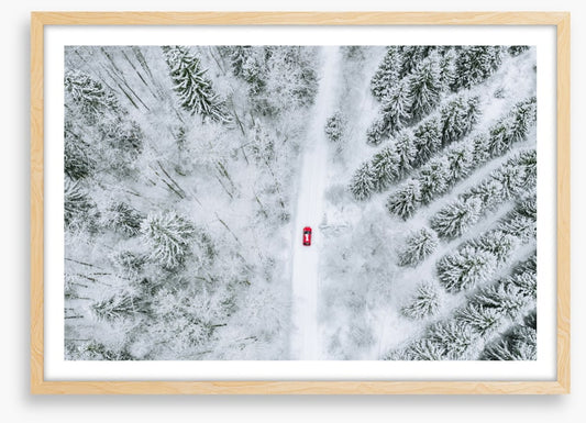 One red car