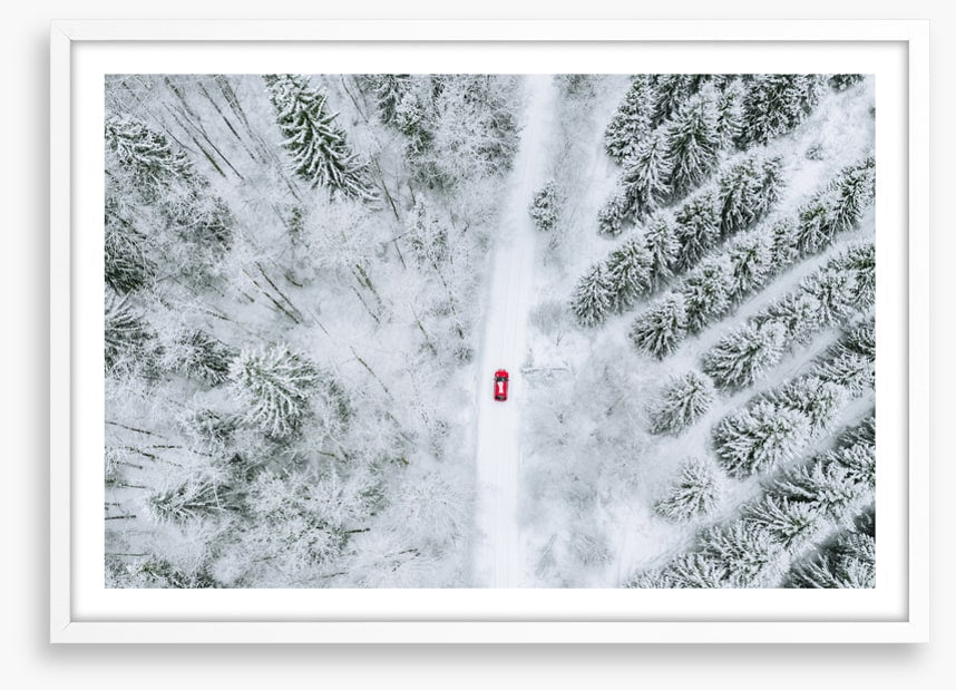 One red car