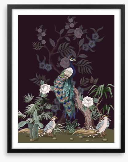 Peacock of the peonies