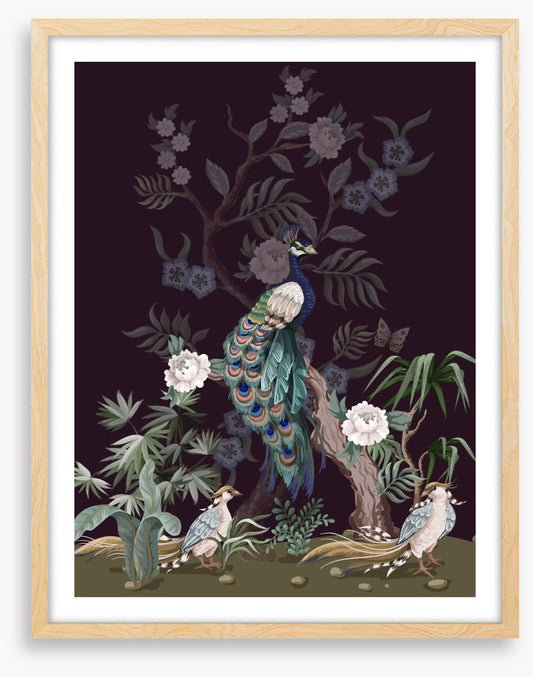 Peacock of the peonies