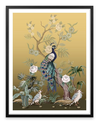 Golden peacock garden