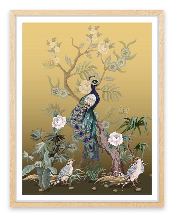 Golden peacock garden