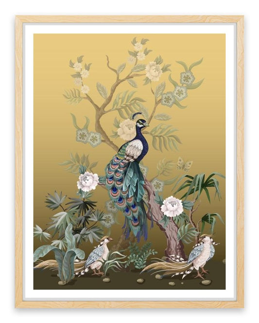 Golden peacock garden