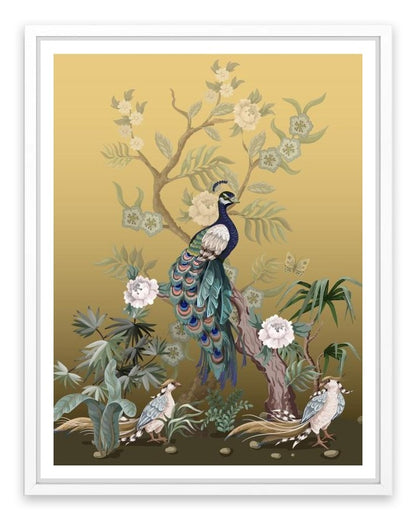 Golden peacock garden