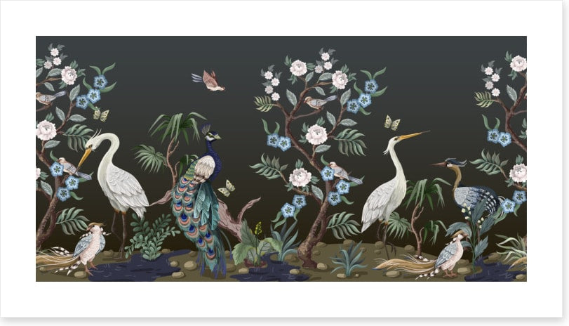 Peacock dream chinoiserie