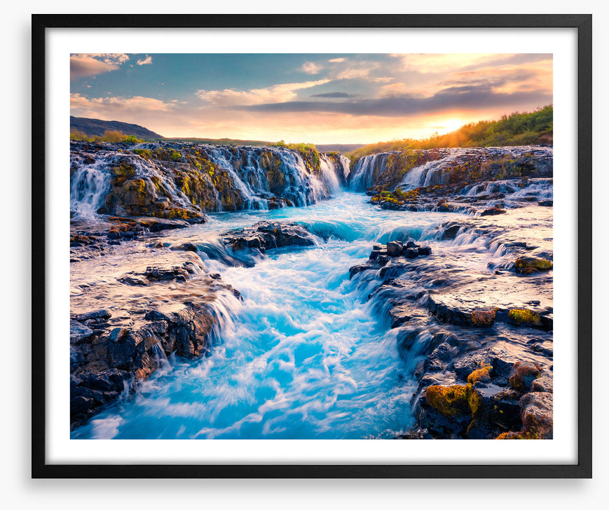 Bruarfoss sunrise