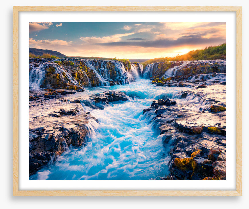 Bruarfoss sunrise