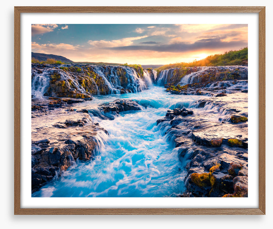Bruarfoss sunrise
