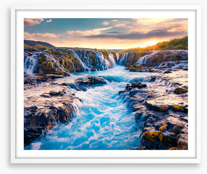 Bruarfoss sunrise