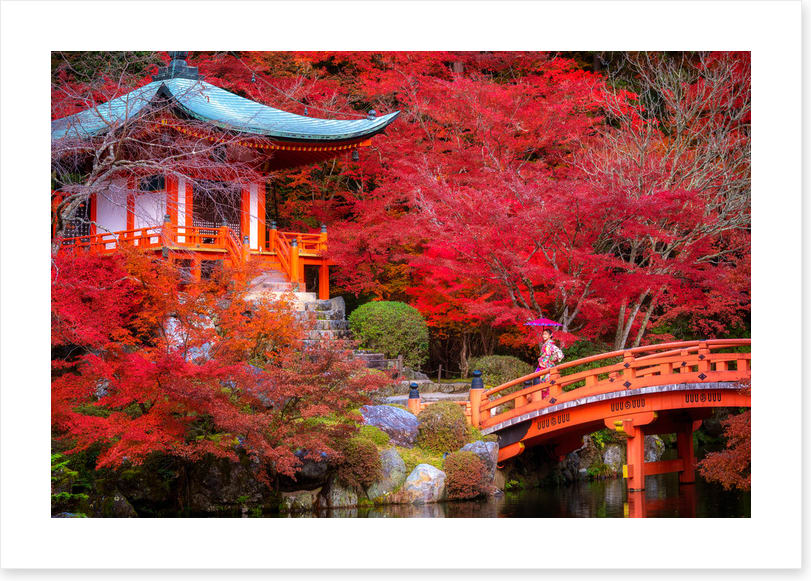 Red temple garden