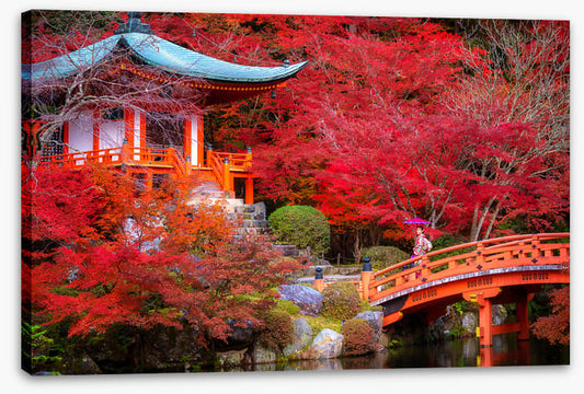 Red temple garden