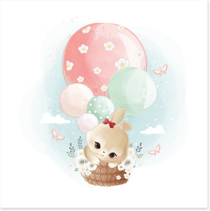 Bunny in the basket