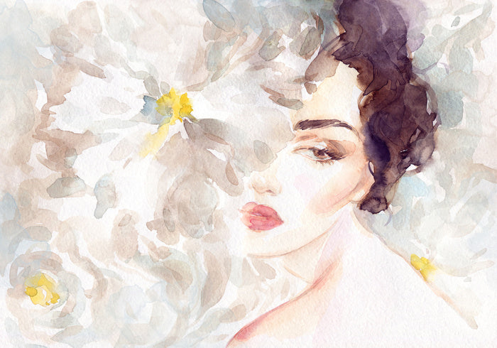Behind the petals