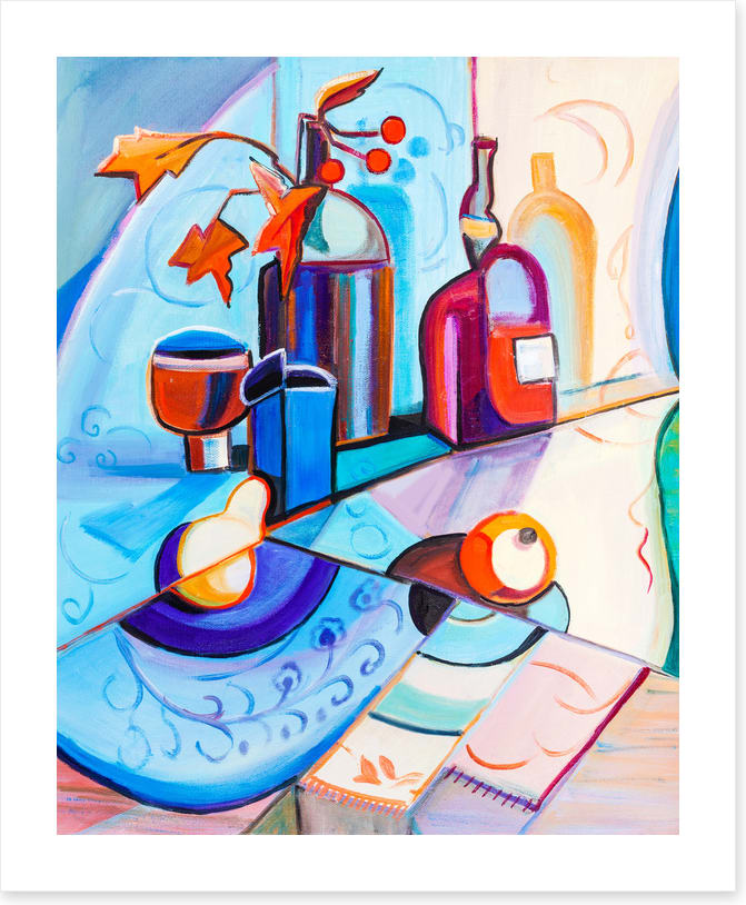 On the blue cloth II
