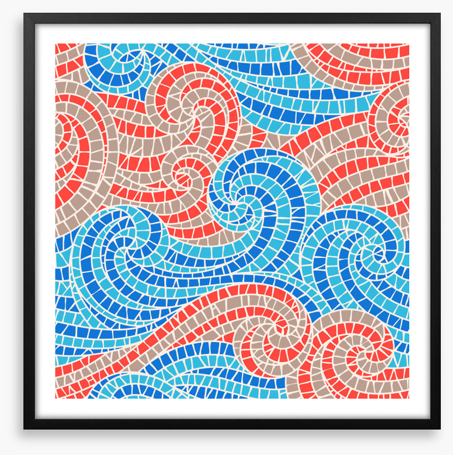 Swirly sea mosaic I