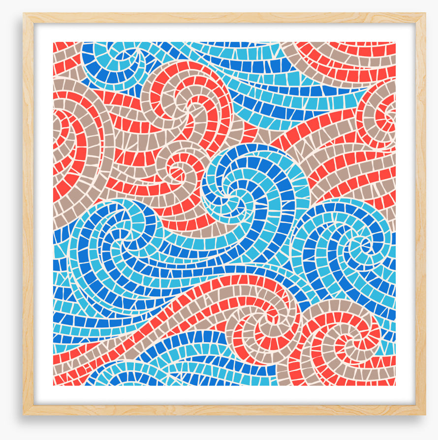 Swirly sea mosaic I