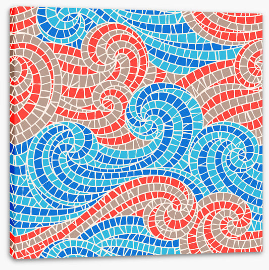 Swirly sea mosaic I