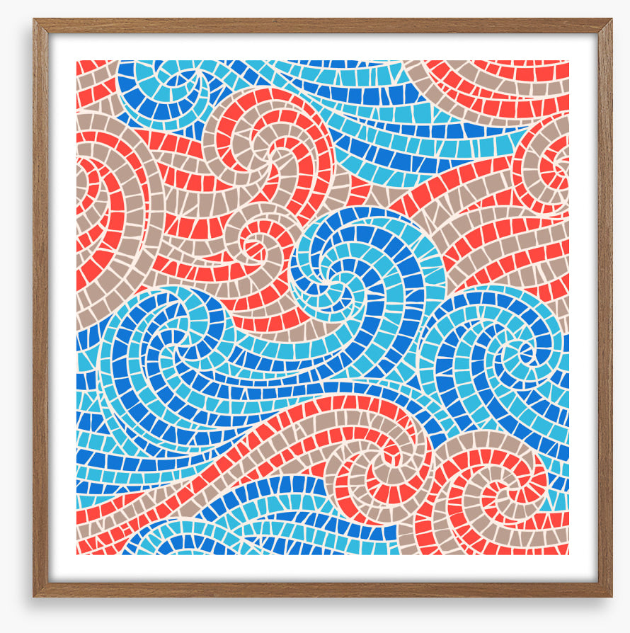 Swirly sea mosaic I