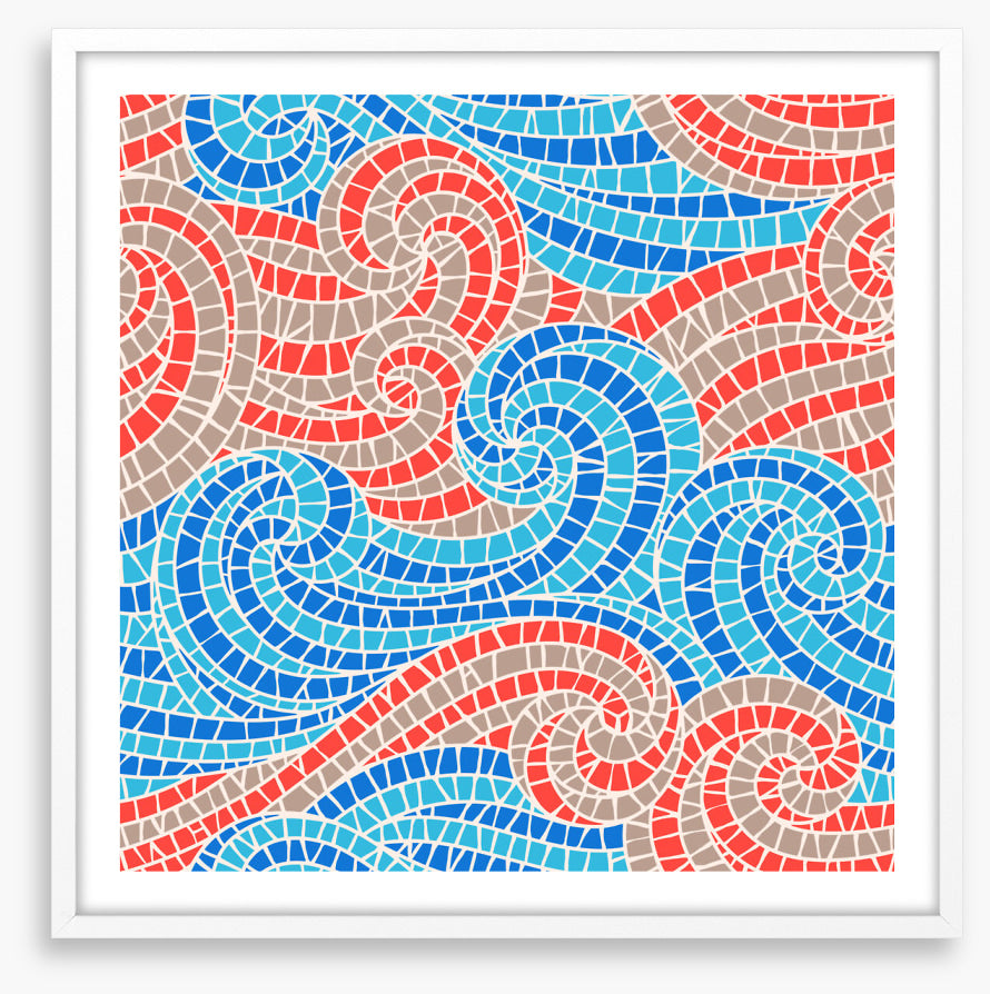 Swirly sea mosaic I