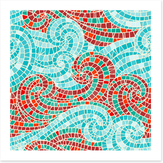 Swirly sea mosaic II
