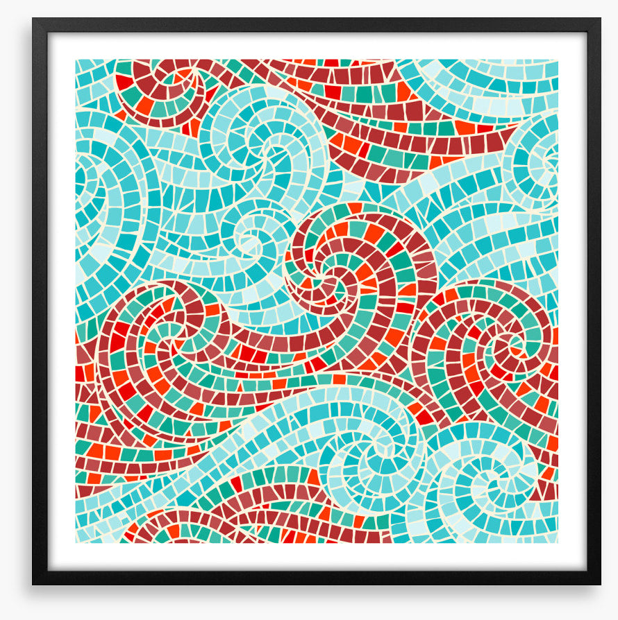 Swirly sea mosaic II