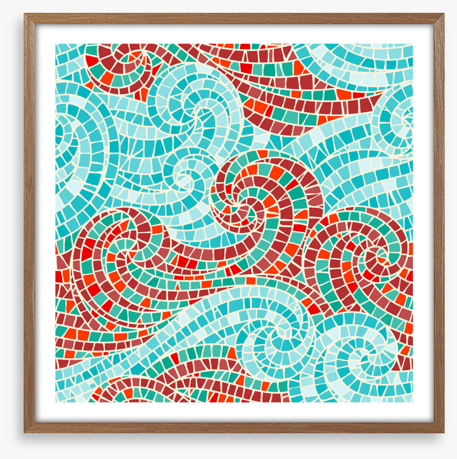 Swirly sea mosaic II