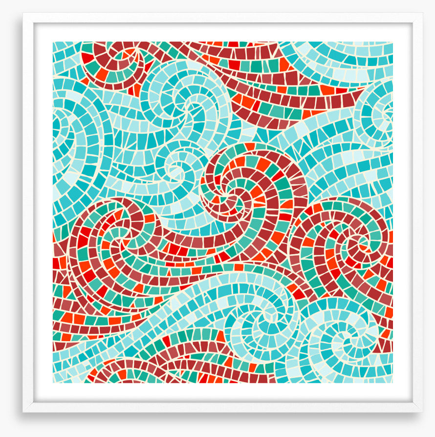 Swirly sea mosaic II