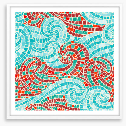 Swirly sea mosaic II