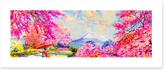 Spring peak panorama