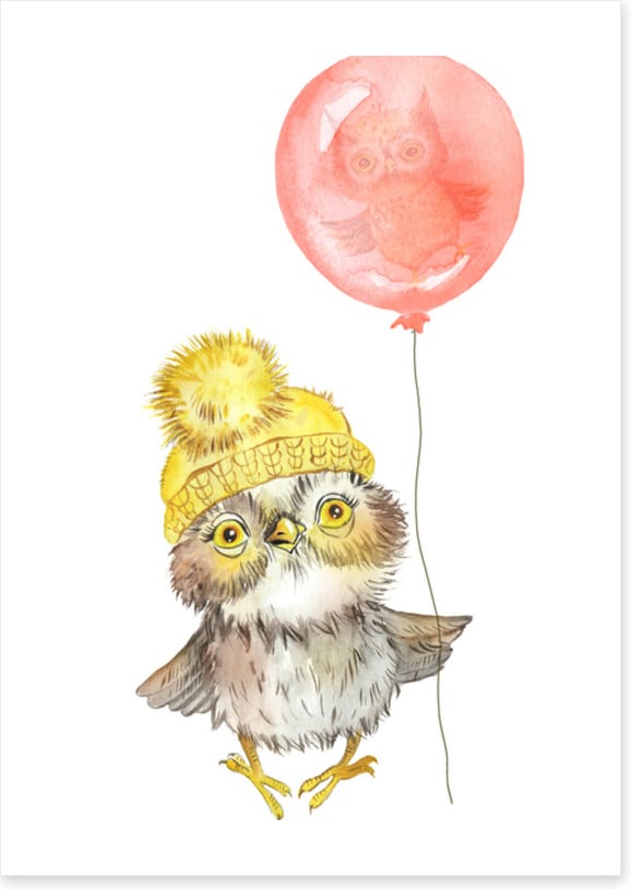 Red balloon owl