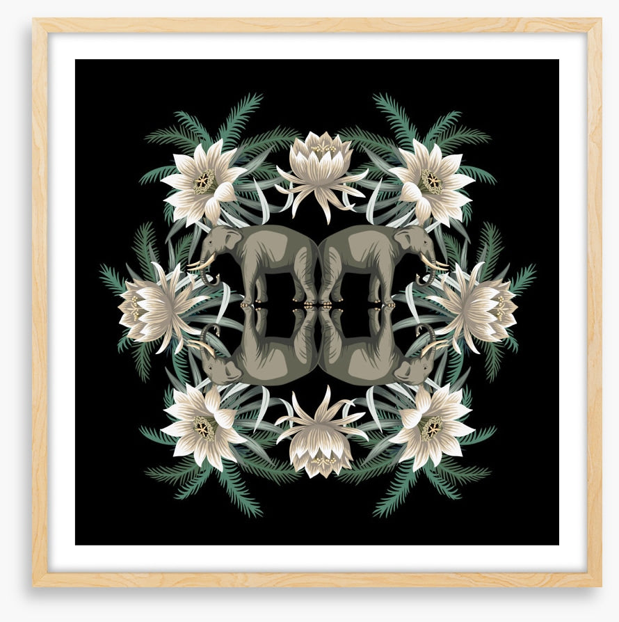 White lotus elephants