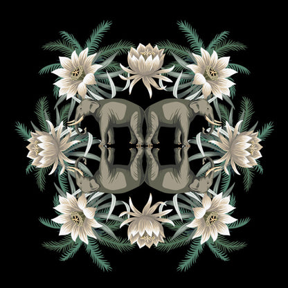 White lotus elephants